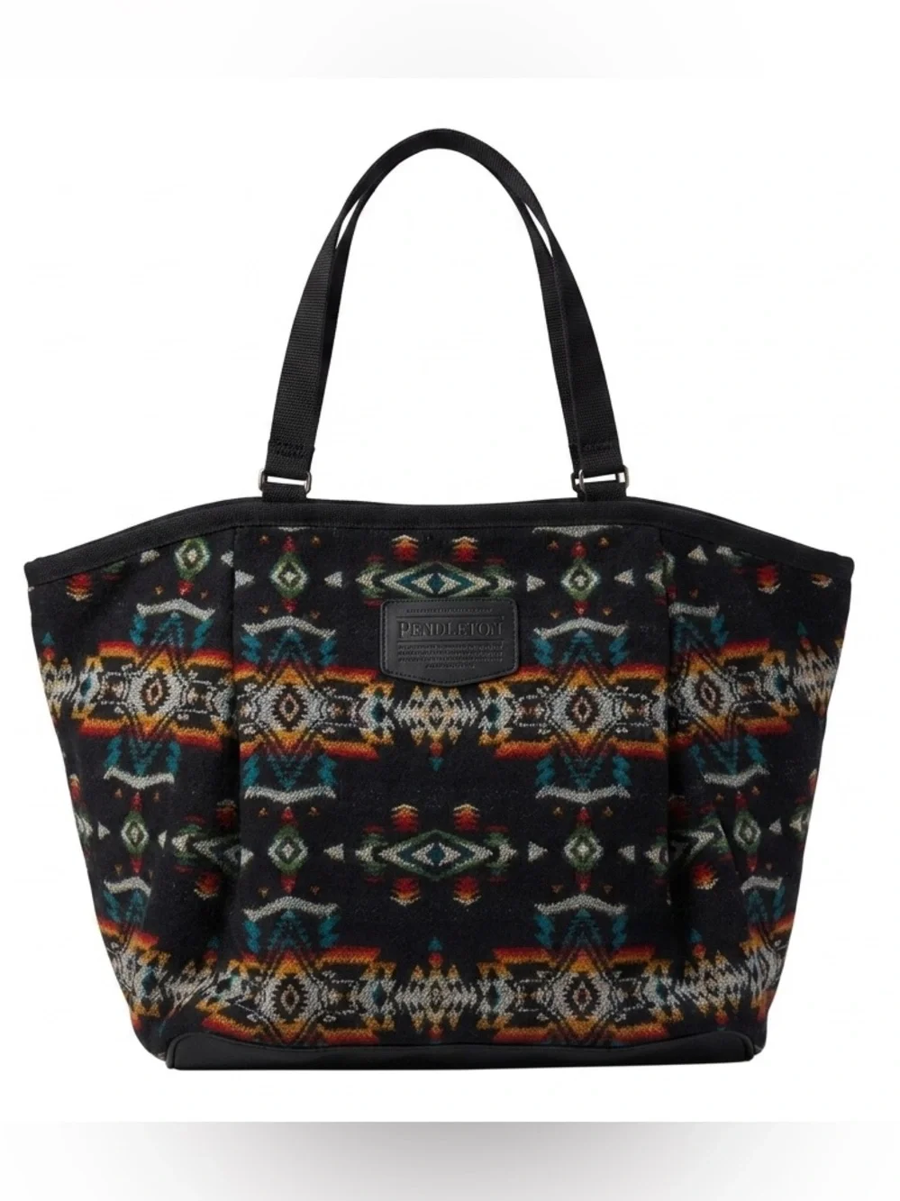 Pendleton Aztec Southwestern Geometric Tote Bag Wool blend Exterior – NWOT